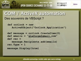 Introduction à Groovy - OpenSource eXchange 2008