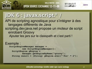 Introduction à Groovy - OpenSource eXchange 2008