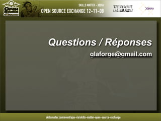 Introduction à Groovy - OpenSource eXchange 2008