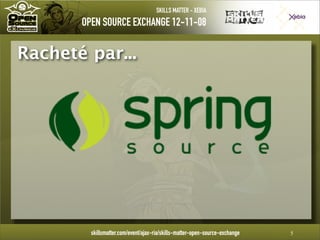 Introduction à Groovy - OpenSource eXchange 2008