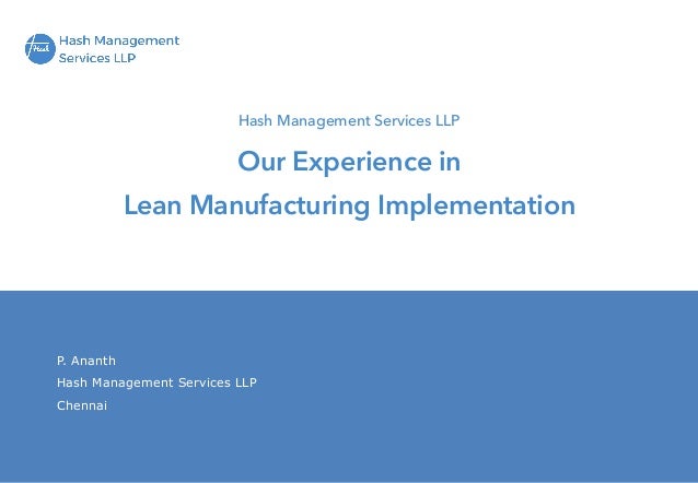 Lean Manufacturing Consultants In Chennai Hash Management
