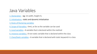 Introduction java programming | PPT