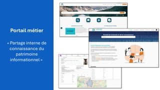 Portail métier
« Partage interne de
connaissance du
patrimoine
informationnel »
 