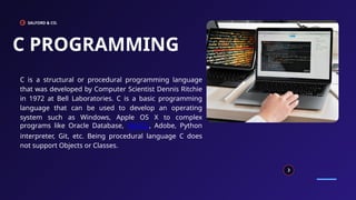 Introduction to C programming ppt 1234567 | PPTX