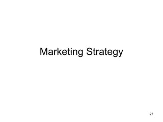 Marketing Strategy
27
 