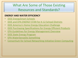 State Energy Program Water Rfp Green Ribbon Schools Introduction presentation | PPT
