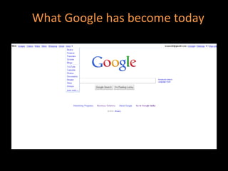 What Google has become today
 