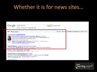 Whether it is for news sites…
 