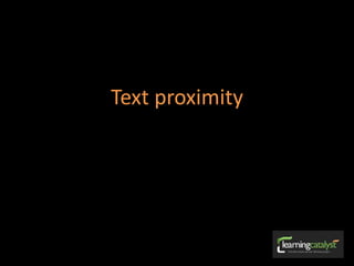 Text proximity
 