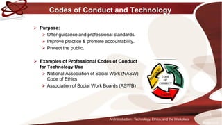 An Introduction: Technology, Ethics, and the Workplace | PDF