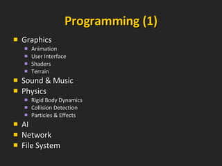 Introduction To 3D Gaming | PPT