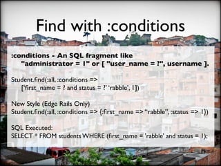 Introduction to Active Record at MySQL Conference 2007