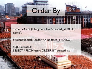 Introduction to Active Record at MySQL Conference 2007