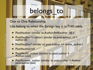 Introduction to Active Record at MySQL Conference 2007