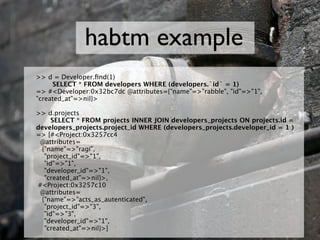 Introduction to Active Record at MySQL Conference 2007
