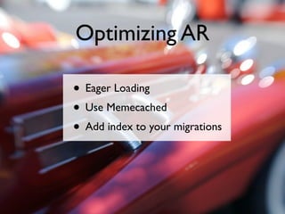 Introduction to Active Record at MySQL Conference 2007