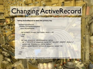 Introduction to Active Record at MySQL Conference 2007