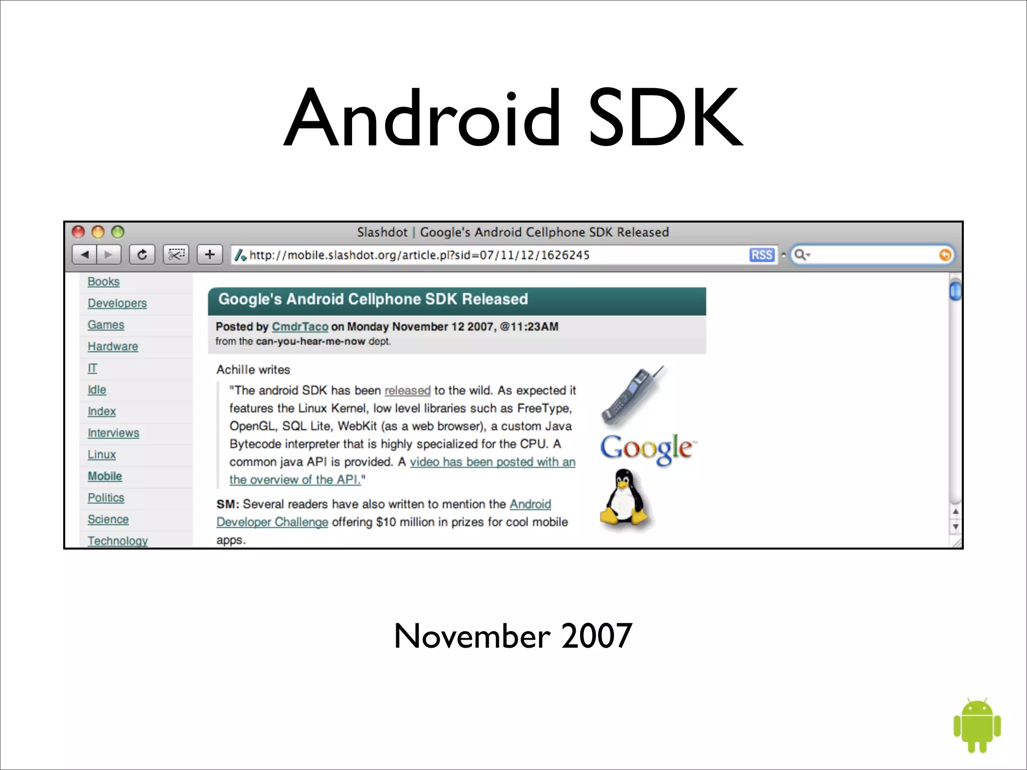 Introduction to Android - Mobile Portland