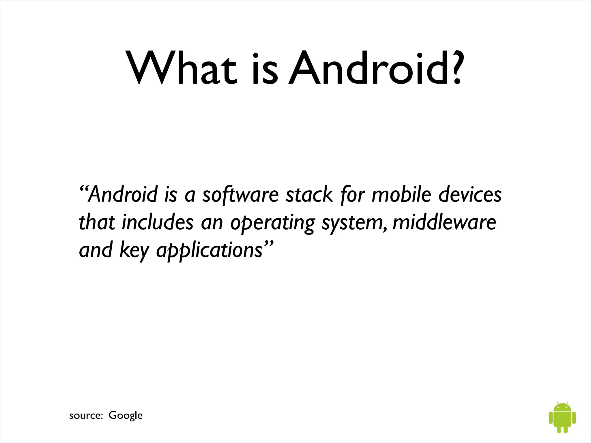 Introduction to Android - Mobile Portland