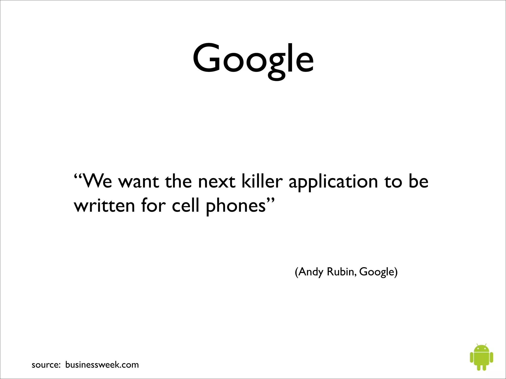 Introduction to Android - Mobile Portland