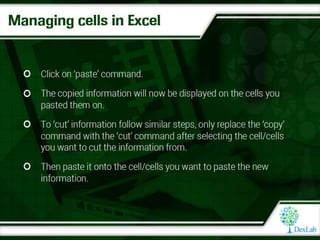 Dexlab Analytics - The Rudiments of MS Excel
