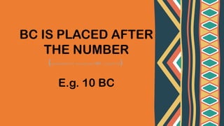 Numbers Bc AN Introduction-to-BC-AD-and-BCE-CE. Fr. Sebastian (Sarath) Thomas ...
