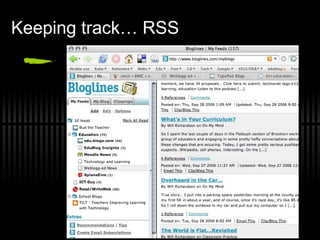 Keeping track… RSS 