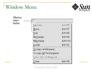 Window Menu © Mustafa Golam,2007 