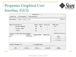Properties Graphical User  Interface (GUI) © Mustafa Golam,2007 