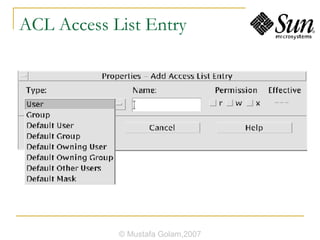 ACL Access List Entry © Mustafa Golam,2007 
