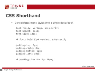 Introduction to Cascading Style Sheets (CSS) | PPT | Web Design and ...