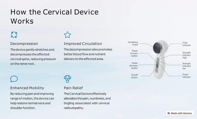 Cervical Radiculopathy Treatment - pinched nerve device | PPT | Free ...