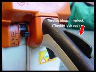 Throttle trigger interlock  (Throttle lock out ) 