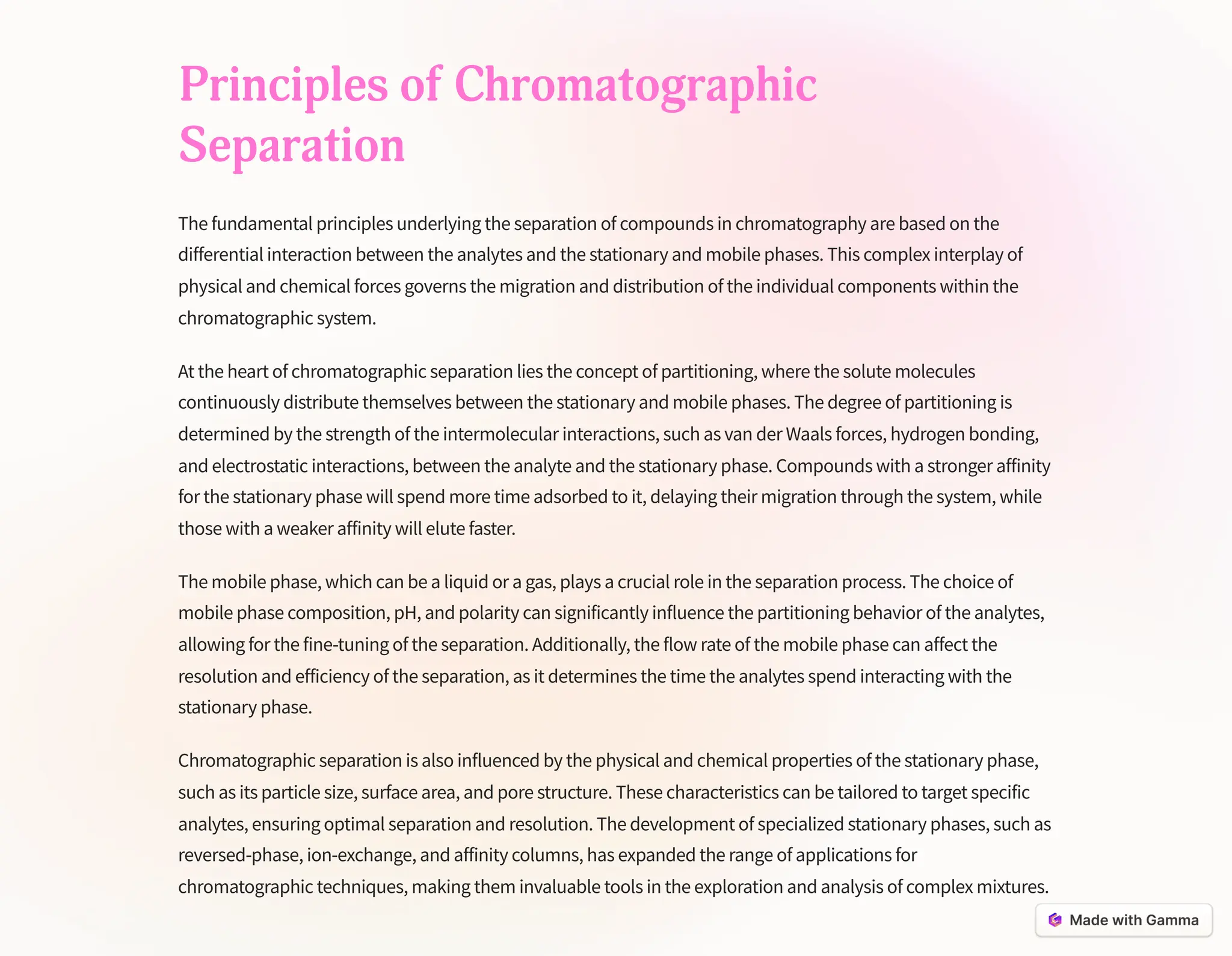 Introduction-to-Chromatography. chromafi | PDF