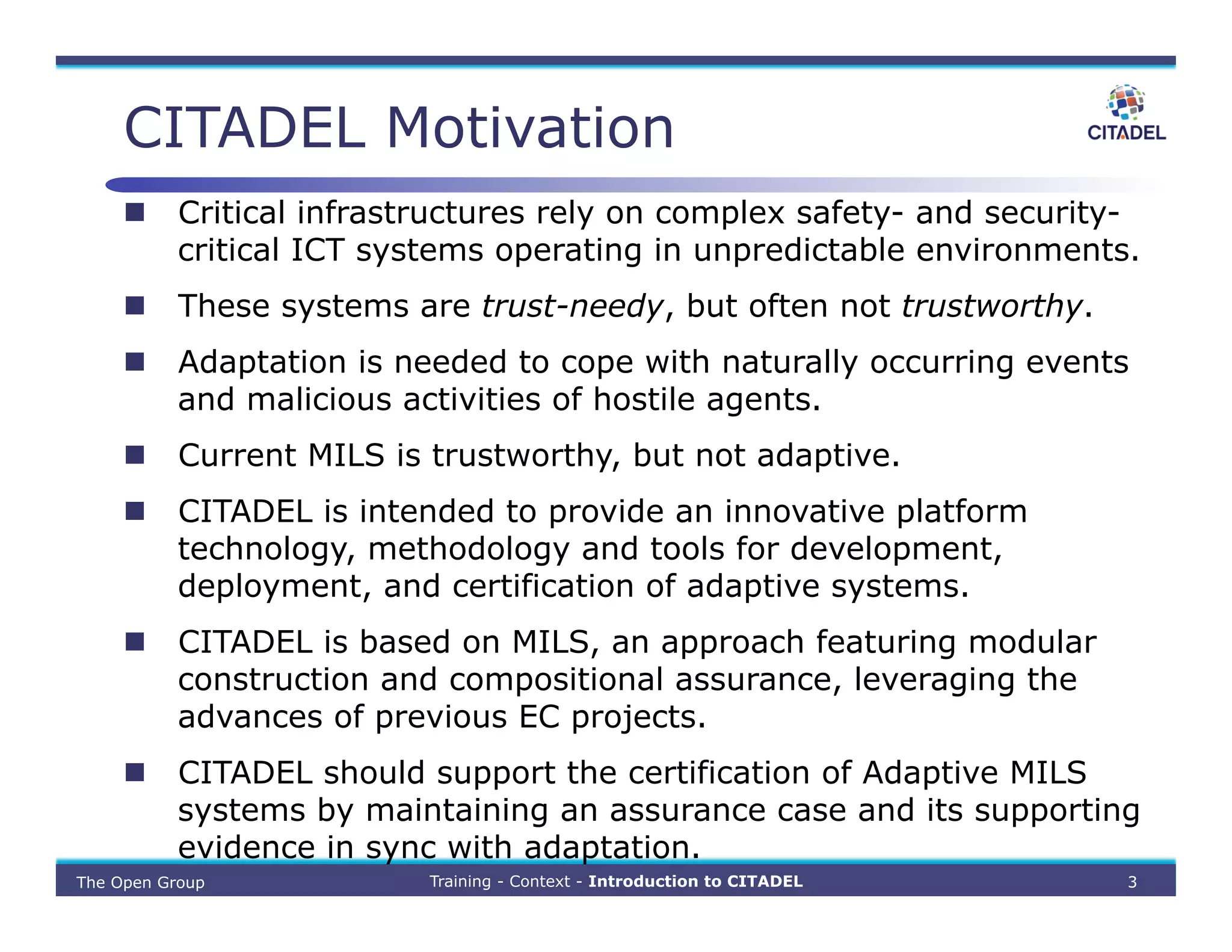 Introduction To Citadel Pdf