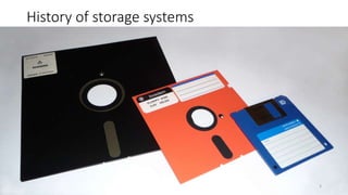 History of storage systems
• xx
3
 