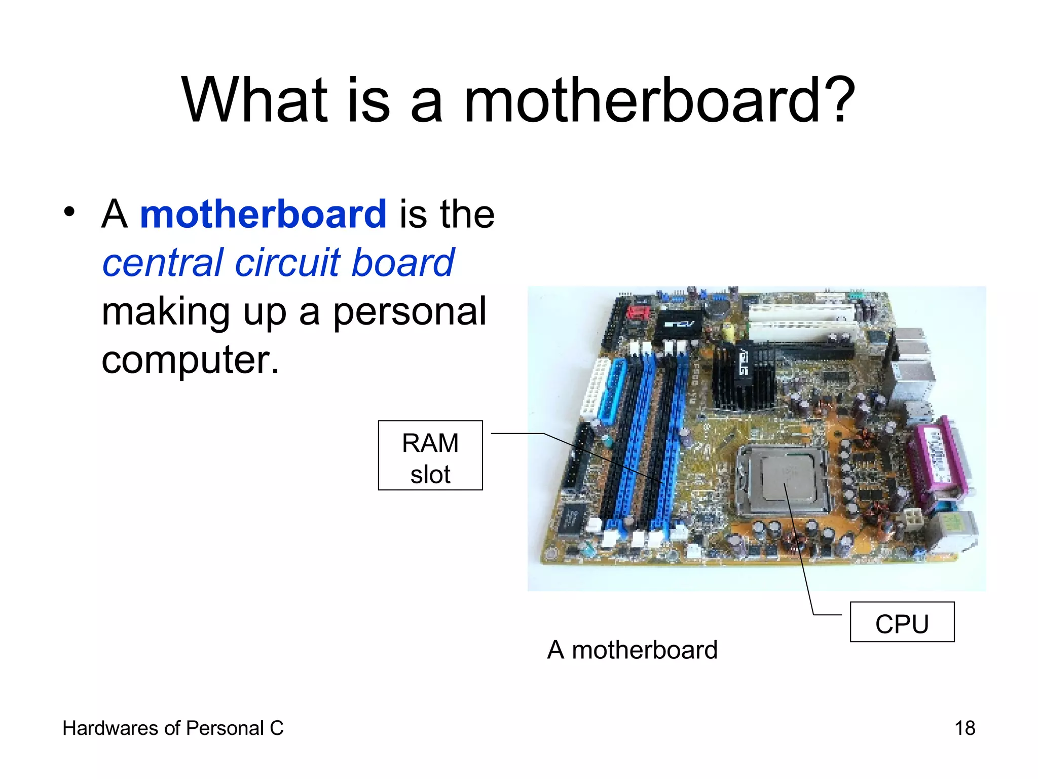 Introduction to computer hardware | PPT