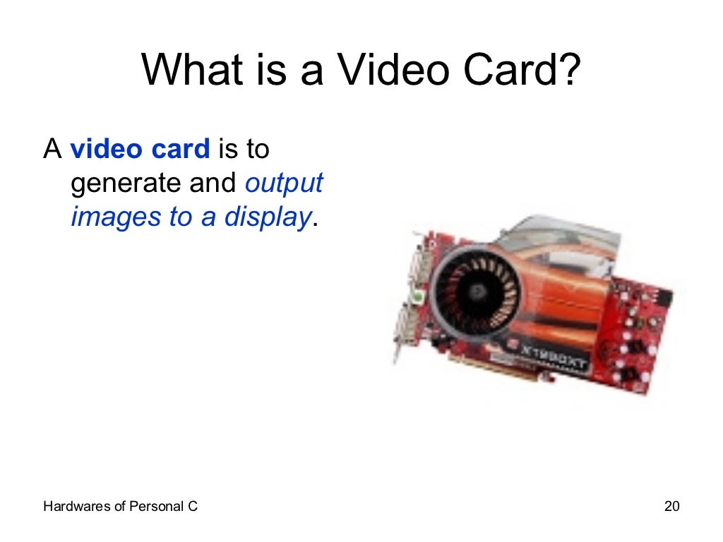 What is a Video Card?