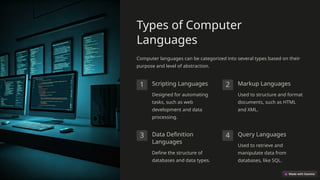 Introduction-to-Computer-Languages.pptxx | PPT | Free Download
