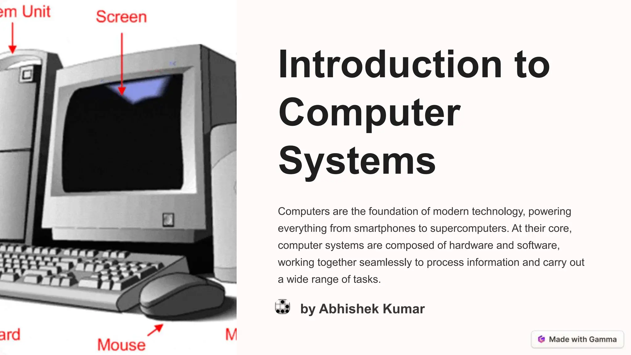 Introduction to Computer Systems in brief | PPT