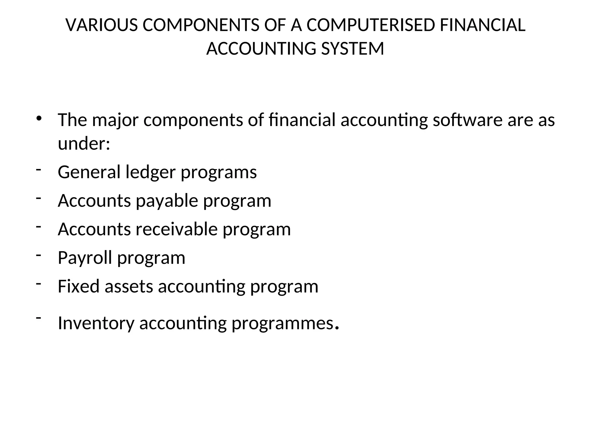 introduction to computerized accountingI | PPT
