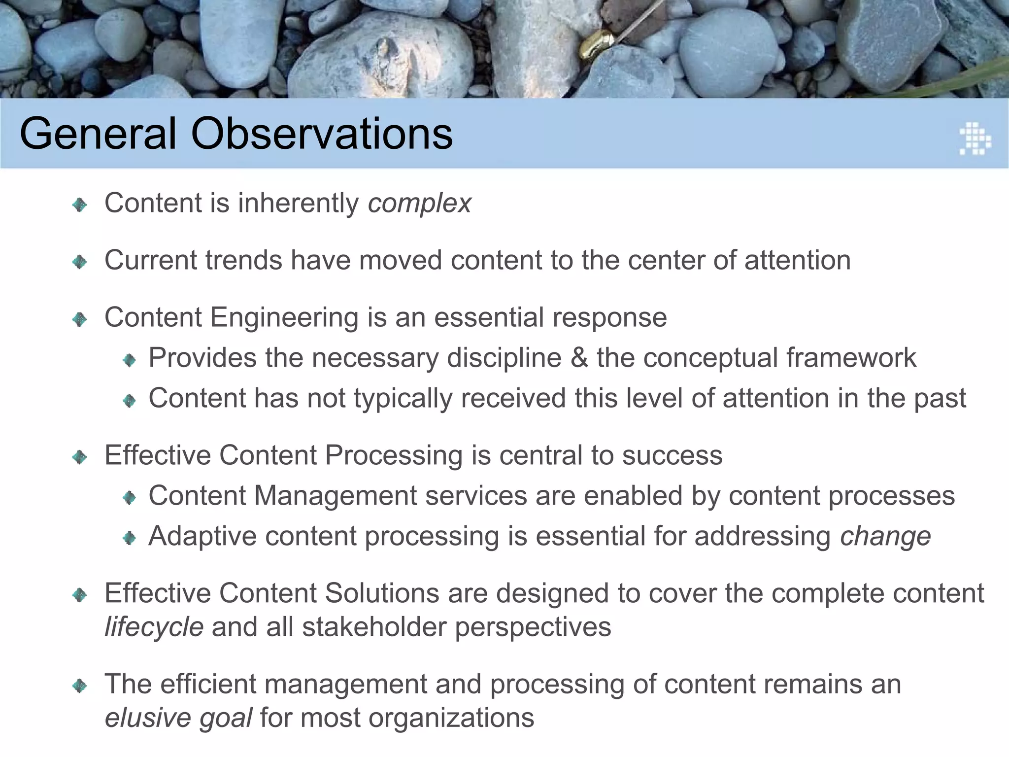 Introduction to Content Engineering