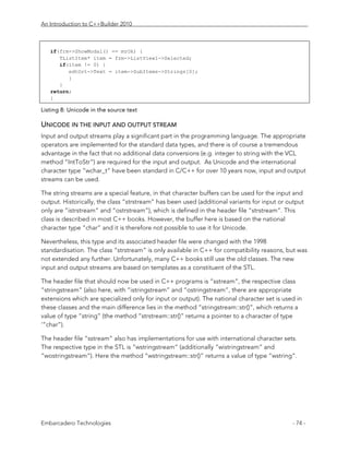 An Introduction to Embarcadero® C++Builder® 2010 | PDF