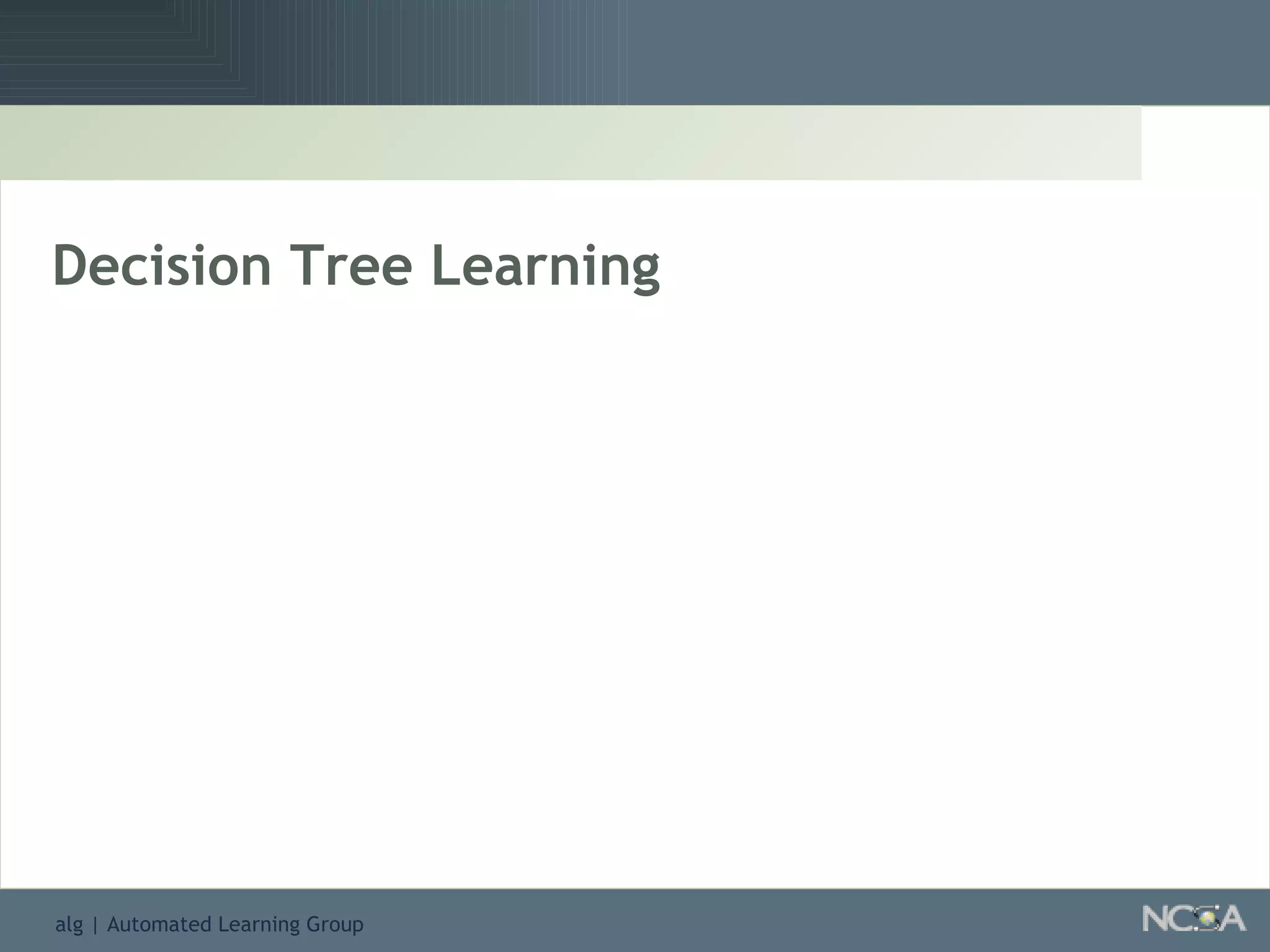 Decision Tree Learning 