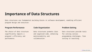 Comprehensive Introduction to Data Structures for Efficient Programming ...