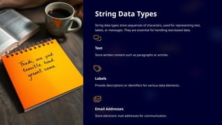 Data Types -Introduction to Data types-Data Types-Types of Data | PPT