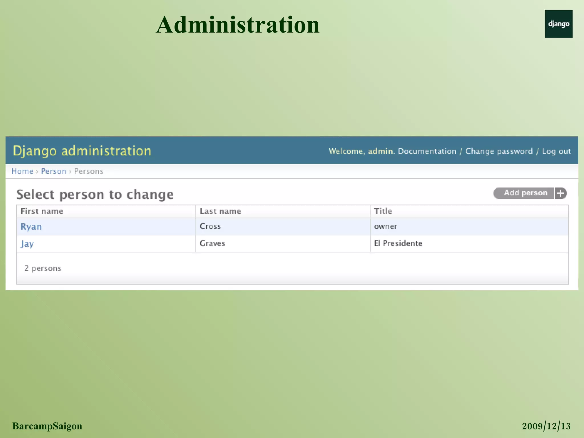 Administration