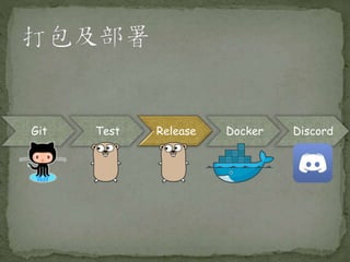 Git Test Release Docker Discord
 
