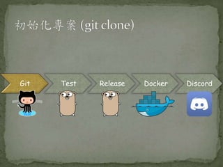 Git Test Release Docker Discord
 
