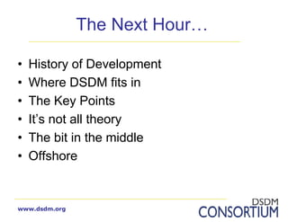 Introduction to DSDM